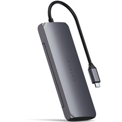 Satechi USB-C Hybrid Multiport Adapter with SSD Enclosure (Space Grey)