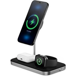 ALOGIC MagSpeed 3-in-1 Wireless 15W Charging Station with 20W Wall Adapter