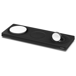 Belkin BoostUp Charge Pro 3-in-1 Wireless Charging Pad with MagSafe (Black)