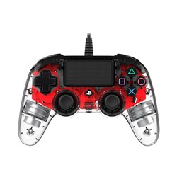 Nacon Wired Compact Controller for PlayStation 4 - Light Red