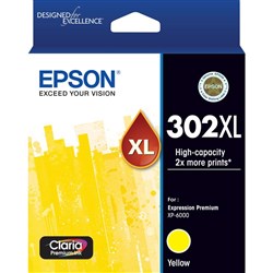 Epson 302XL Claria Premium High Capacity Ink Cartridge (Yellow)