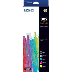 Epson 302 Claria Premium Ink Cartridge Value Pack (5 Colours)