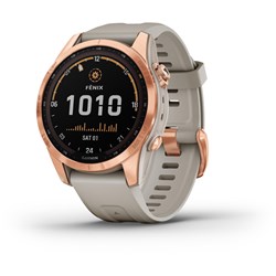 Garmin Fenix 7S Solar Sports Watch (Rose Gold/Light Sand)