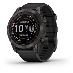 Garmin Fenix 7 Sapphire Solar Sports Watch (Carbon Grey/Black)
