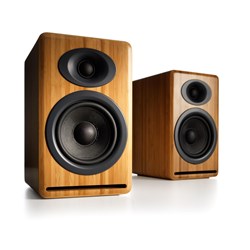 Audioengine P4 Passive Bookshelf Speakers (Solid Carbonised Bamboo)