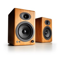 Audioengine A5  Wireless Powered Bookshelf Speakers (Solid Bamboo)