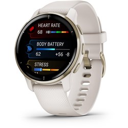 Garmin Venu 2 Plus Sports Watch (Ivory/Cream Gold)