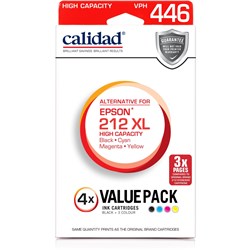 Calidad Ink Cartridge for Epson 212 (4 Pack/BCMY)