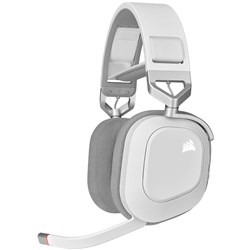 Corsair HS80 RGB Premium Wireless Gaming Headset (White)