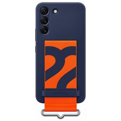 Samsung Silicone with Strap Cover for Galaxy S22 (Navy)