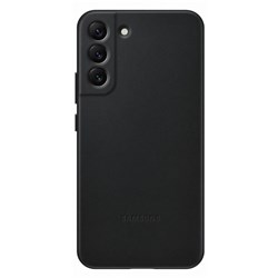 Samsung Leather Cover for Samsung S22  (Black)