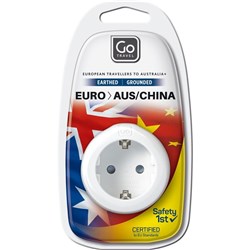 Go Travel Inbound Euro Travel Adapter