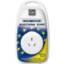 GO TRAVEL - OUTBOUND EURO TRAVEL ADAPTER