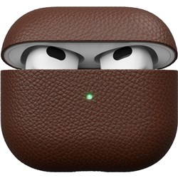 KeyBudz Artisan Series Leather Case for AirPods 3 (Natural Brown)