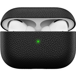 KeyBudz Artisan Series Leather Case for AirPods Pro (Black)