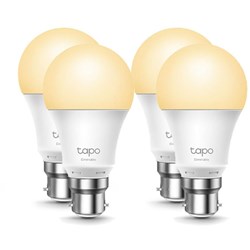 TP-Link Tapo Wi-Fi White B22 Smart Bulb (4 Pack)