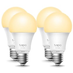 TP-Link Tapo Wi-Fi White E27 Smart Bulb (4 Pack)