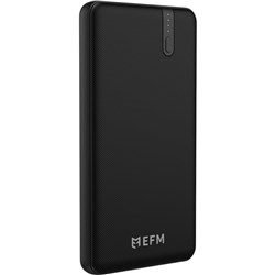 EFM 5000mAH Dual USB-A Portable Power Bank (Black)