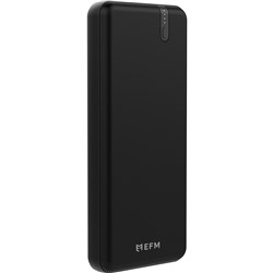 EFM 20000mAH Dual USB-A Portable Power Bank (Black)