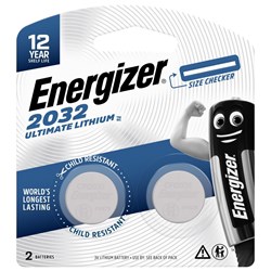 Energizer Ultimate Lithium CR2032 Coin Battery (2pk)