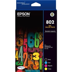 Epson 802 DURABrite Ultra Standard Capacity Ink Cartridge (Value Pack)