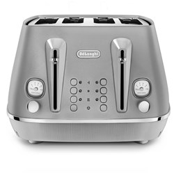 DeLonghi  Distinta Perla 4-Slice Toaster (Silver)