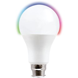 Vivitar White & Multicolour B22 800 Lumens Smart Bulb