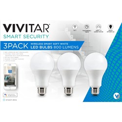 Vivitar Soft White Dimmable E27 Smart Bulb (3 Pack)