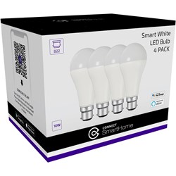 Connect Smart Bulb B22 White (4 Pack)