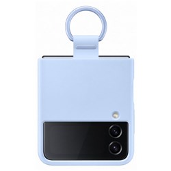 Samsung Silicon Cover with Ring for Galaxy Z Flip4 (Arctic Blue)