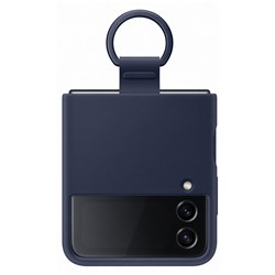 Samsung Silicon Cover with Ring for Galaxy Z Flip4 (Navy)