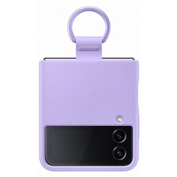 Samsung Silicon Cover with Ring for Galaxy Z Flip4 (Bora Purple)