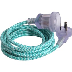 Decord Braided Extension Lead 3m (Green/White)