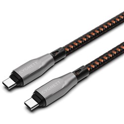 Cygnett Armoured Pro 240W USB-C to USB-C Cable 1M (Black)