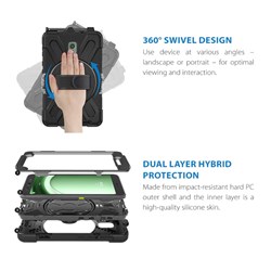 Strike Rugged Case with Hand Strap and Lanyard for Samsung Galaxy Tab Active 5