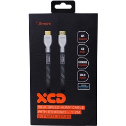 XCD Essentials Ultra High Speed Braided HDMI Cable 4K/8K 1.2m