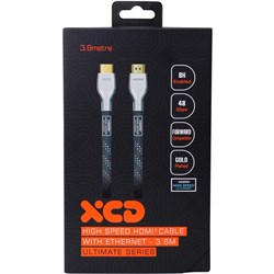 XCD Essentials Ultra High Speed Braided HDMI Cable with Ethernet 4K/8K 3.6m