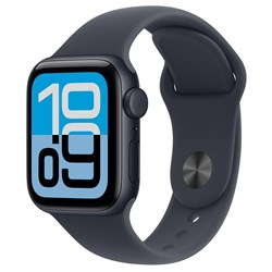 Apple Watch SE 3 40mm Midnight Aluminium Case GPS + Cellular Sport Band (M/L) [2025]