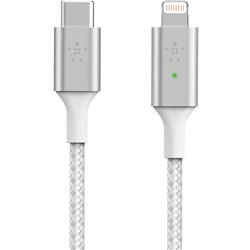 Belkin Smart LED USB-C to Lightning Cable 1.2m (White)