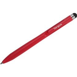 Targus 2-in-1 Stylus and Ballpoint Pen with Embedded Clip (Red)