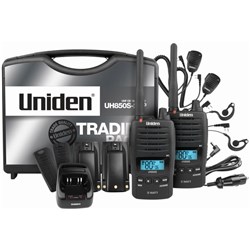Uniden UH850S-2TP 5W UHF Waterproof CB Handheld (Tradies Pack)